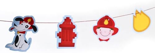 Naturally Pampered Rescue Pals Firefighter Theme Fireman Party Garland