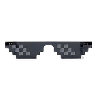 [lebenslange Garantie] Originale Thug Life Pixelbrille ideal für Feste