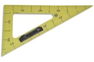 SAFETOOL Equerre 60° en plastique incassable jaune graduée 50 cm avec poignée noire amovible versez tableau