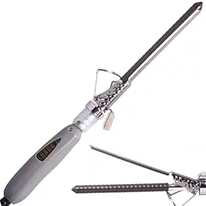 Concepta Professional Hair Curler Iron Rod Brush Styler for Women Professional Hair Curler Tong with Machine Stick and Rolle (Silver)