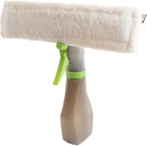 Ultra Zon Glass Window Cleaner/Spray Type Cleaning Brush Wiper (Multicolour)