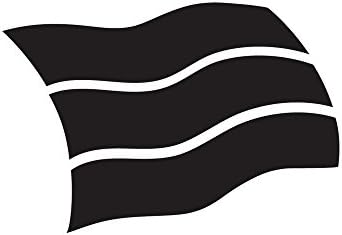 Glamourati Small Flag Stencil Designs (4 Pack) (4 Pack) (Tricolour Horizontal)