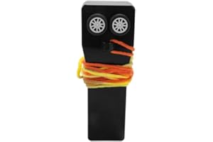 Forhome Rope Propeller, Black Launcher Toy, Interactive Rope Floating Cat Toy, Decompression Toy for Kids and Adults