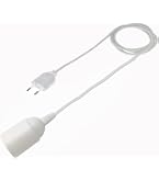 Câble D'Alimentation HALOTEC Douille E27 Avec Interrupteur 3m - Prise + Interrupteur Noir