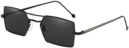 Sonnena Sunglasses CLEARANCE Women Men Four Square Metal Frame Shades Sunglasses Integrated UV Glasses
