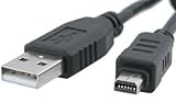 Longitud de 1 metro. De alta calidad - cable USB para cámaras digitales Olympus - cable USB cb-usb5/CB-USB6 - compatible con Olympus model SP310, SP320, SP350, SP500UZ, SP510UZ, SP550UZ, SP560UZ, SP565UZ, SP570UZ, SP590UZ, SP700, SP-310, SP-320 y SP-350 by DragonTrading