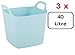 Produktbild 3 x WHAM 29400 Flexi-Store Square Groß Tub 40 Liter - Blau