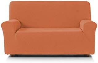 Eiffel Textile Rennes Designer Sofa 3 Seater 150 x 195 x 2 cm orange