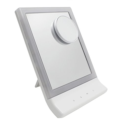 SueH Design Kosmetikspiegel LED 22cm * 18cm Angetrieben durch Batterien oder USB