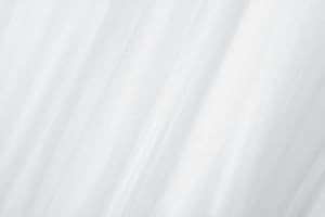 AZ MERCERIE Tessuto Tulle Morbido in tinta unita al metro altezza 300 cm in vari colori (BIANCO 210)