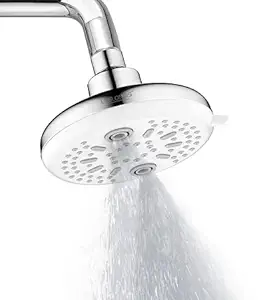 Marcoware ABS Multifunction 4 Inches Shower Head, Chrome, Polished Finish