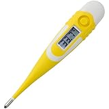 Lantelme 5328 Fieberthermometer für Haustiere Wasserdicht , mit Flexibler Sonde und mit Alarmton