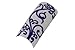 Effect Beauty 50pcs White & Purple Swirls Acrylic Pre-Designed Nail Tips - Tip Sizes 1-10