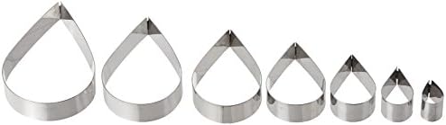 Oasis Supply 395601 Gum Paste Fondant 7-Piece Rose Petal Cutter Set, 1/2-Inch to 2-3/4-Inch