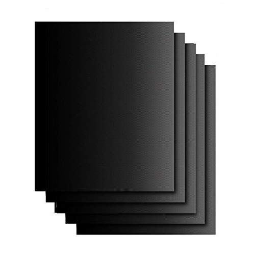 SheShy Tapis de Cuisson, Tapis de Barbecue, Barbecue et poêle antiadhésive, Ensemble de 5, 16