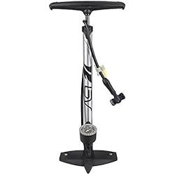 BV GF31P- Bicicleta Bomba de aire pie con piso de acero, Diseño ergonómico, 160 psi, Válvula Presta y Schrader reversible