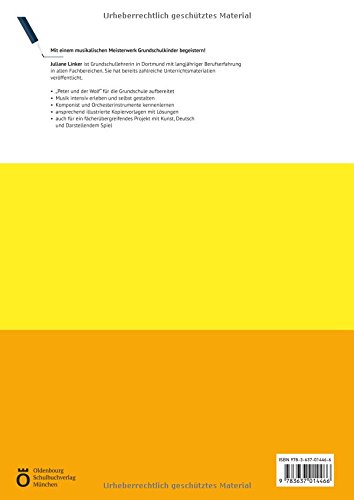 Book's Cover of Musikalische Meisterwerke für Kinder. Sergei Prokofjew - Peter und der Wolf: Ein musikalisches Märchen für Klasse 2-4. Kopiervorlagen mit Lösungen