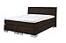 Produktbild MaxComfort 18082 Boxspringbett, Stoff: Nature Darkbrown 18 2xTonnentaschenfederkern 120 x 200 cm