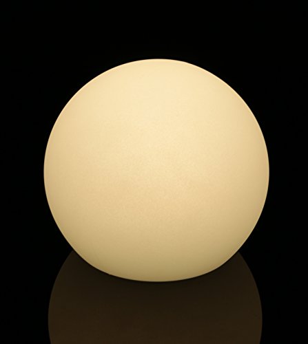 LED Leuchtkugel Gartenkugel kabellos mit Akku 20 cm multicolor RGB mit Farbwechsel und Fernbedienung aufladbar - 4
