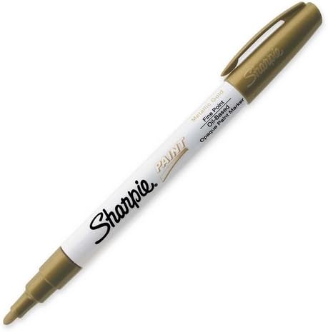 Paint Marker, Oil Base, Permanent, Fine Point, Gold