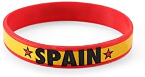 100 x MIXED COUNTRIES - World Cup / Football / Olympics Silicone Wristbands