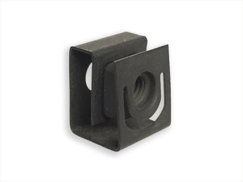 RackGoldBlack 10-32 Slide-on Cage Nuts 25 Pack USA Made
