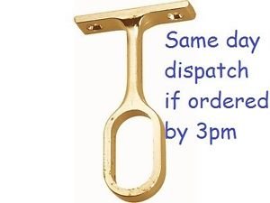 Handles & Ironmongery corrimano staffe supporta ovale Hafele binari in ottone PL.