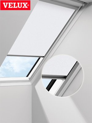 Orignal VELUX Sichtschutzrollo RFL PK06 1028S / Bedienart : Manuell / Farbe : Uni Weiß / Fenstergröße : PK06 / Fenstertypen : GGU, GGL, GPU, GPL, GTU, GTL, GXU, GXL - 2