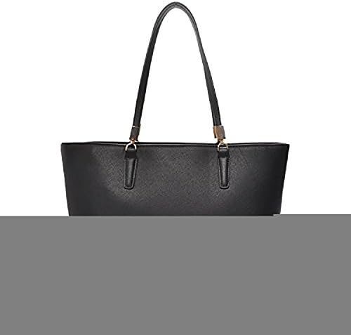 LAWholesaler Women's Vegan Leather Tote Handbag One Size Black