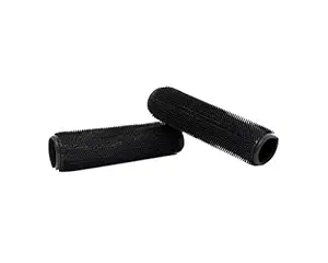 Vocado GC1 Scooter Black Rubber Handle Grip Covers Set of 2-TVS Scooty Pep Plus