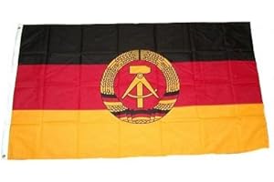 AMOVO Flaggenking Flaggen/Fahnen, DDR Neu, wetterfest, Mehrfarbig, 150x90x1 cm, 16347