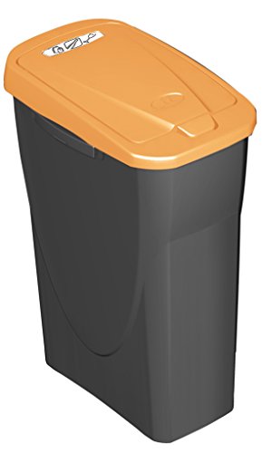 Mondex Müllsortierer 15 Liter mit orangenem Deckel - 2