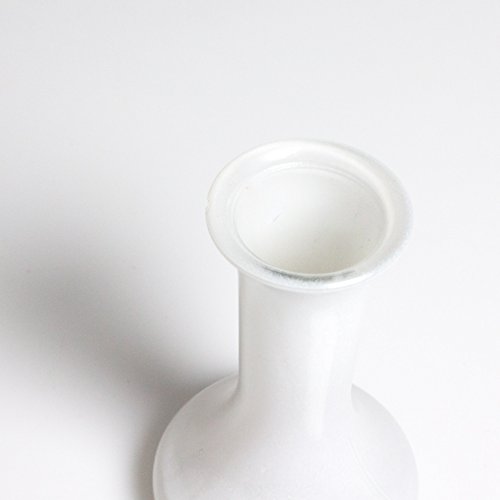 Set 6 x Stielblumenvase / Blumenvase KOBY, weiß, 13 cm, Ø 8 cm – Einzelblumenvase / Tischvase – INNA Glas - 2