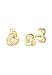 Produktbild Elli Damen-Ohrstecker Trend Knoten Hochwertig Geo Filigran 585 gelbgold