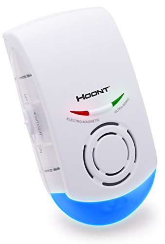 Hoont Indoor Powerful Plug-in Pest Repeller with Night Light – Eliminate All Types of Insects and Rodents