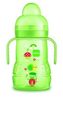 Mam Biberon Transition-220 Ml, 4 + Mesi, Colore Verde