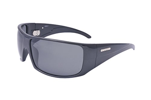 Ocean Sunglasses Brasilman Gafas de Sol, Unisex, Negro (Negro Brillo/Ahumada), Talla Única