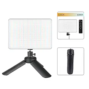 Yugam Photography LED Lighting Panel Light Remote Control for Live Stream Video Photo Lamp (11 inch Panel Light + Mini Tripod)