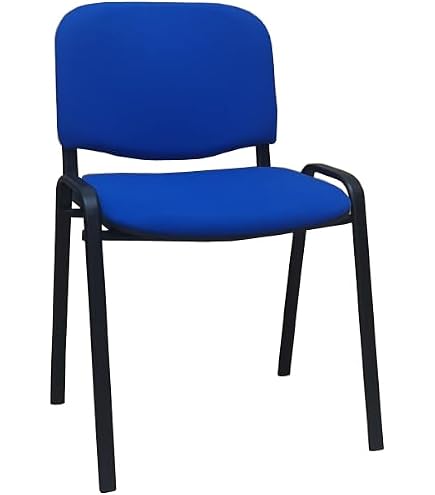 Sedia Da Ufficio Q-Connect Confidente – Fissa, Senza Ruote, Braccioli Corti, Imbottita, Rosso