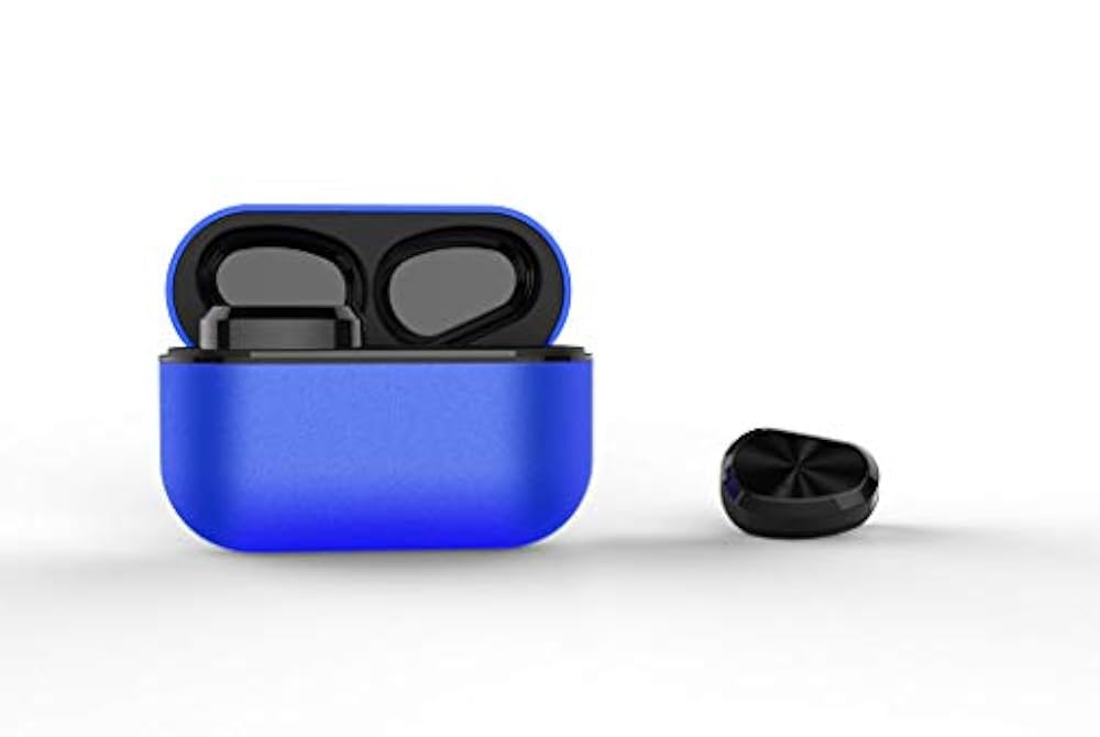 YXLYLL Echte drahtlose Ohrhörer Bluetooth 5.0 mit Mikrofon Ipx7 wasserdicht wirklich schnurlose kleine Kopfhörer, In-Ear-Bluetooth-Kopfhörer.-Blue