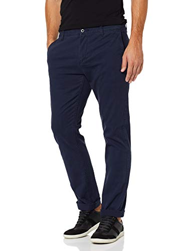 Dockers Washed Khaki Slim Tapered-Stretch Twill Pantalones, Azul (Pembroke 0003), 29W / 30L para Hombre