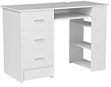 Mesa multifuncional - Como la mesa de ordenador, en la mesa hay una muesca que organiza los cables del ordenador ; además debajo de la superficie hay una estantería del teclado plegable. La mesa se adapta a la oficina o el despacho, y a los estudiantes o los niños.