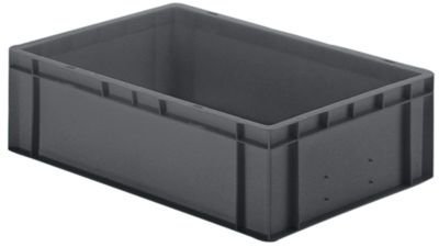 Euro-Format-Stapelbehälter, Wände und Boden geschlossen – LxBxH 600 x 400 x 175 mm rot, VE 5 Stk – Euronorm Stapelkasten Euronorm Stapelkästen Euronorm-Stapelkasten Kunststoff-Stapelkasten Kunststoffbehälter Kunststoffkasten Kunststoffstapelbehälter - 5