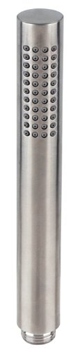 DeLanwa Edelstahl Handbrause Stange Duschkopf Durchmesser 26 mm, Länge 200 mm mit 44 Anti-Kalk Düsen, 607177.0