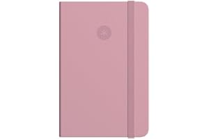 Antartik CUADERNO CON GOMILLA NOTES TAPA DURA A4 HOJAS LISAS ROSA PASTEL 100 HOJAS 80 GR FSC