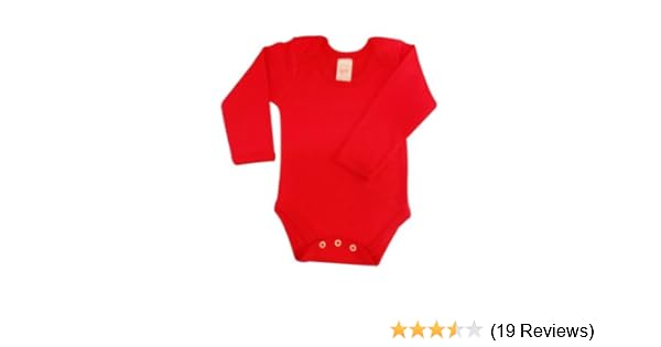 red long sleeve baby vest