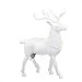 Produktbild Moonuy Rentier Puppe White Deer Weihnachten Kunststoff Weihnachten Rentier Kid Puppe Dekor Dekoration Party Ornament Weihnachten Tag Dekoration