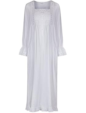 The 1 for U 100% Baumwolle langärmelig Nachthemd mit Taschen 7 Sizes Isabella