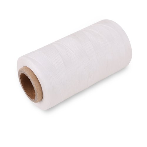 Gewachstes LEDERGARN WACHSBAND Nähen Handwerk Ø 0,8 mm 260m Weiss - 2