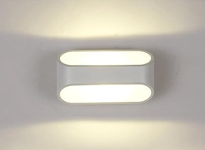 Unimall 5W Applique Blanche Murale LED Intérieur Moderne Lampe Eclairage luminaire Décoratif pour Chambre Escalier Salon Bureau Boutique